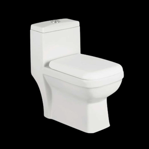 White One Piece Western Commode