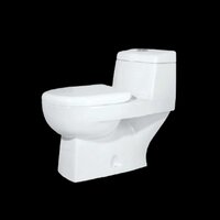 Open Front One Piece Western Commode