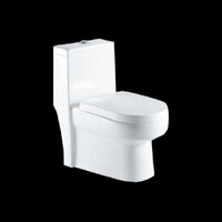 Open Front One Piece Western Commode