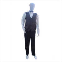 Hotel Waiter Uniform - Cotton Blend, Modern Style for Men | Suitable for All Seasons, Plain Button Design