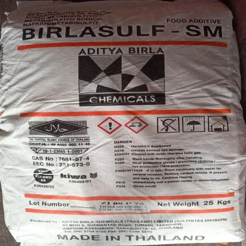 Sodium Meta BiSulphite food grade Aditya birla