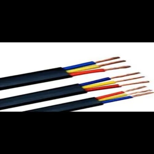 Submersible Cables - Copper 2.5 SQMM Black 3 Cores Rated Voltage 1100V Length 100m | Designed for Reliable Underwater Electrical Power Transmission