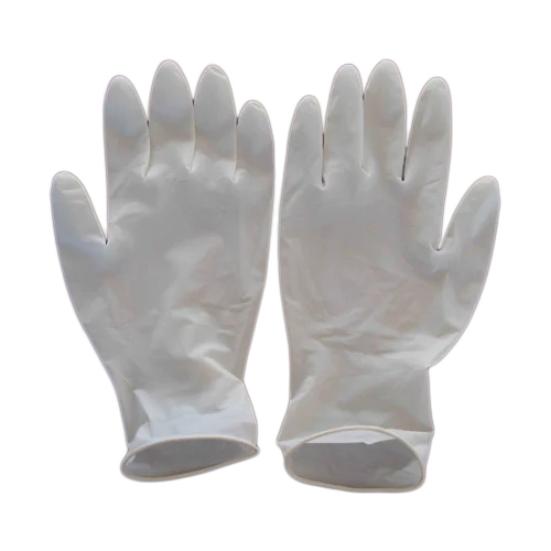Examination Hand Glove - LDPE Material, Disposable, White Color | Lightweight Design for Enhanced Comfort and Ease of Use