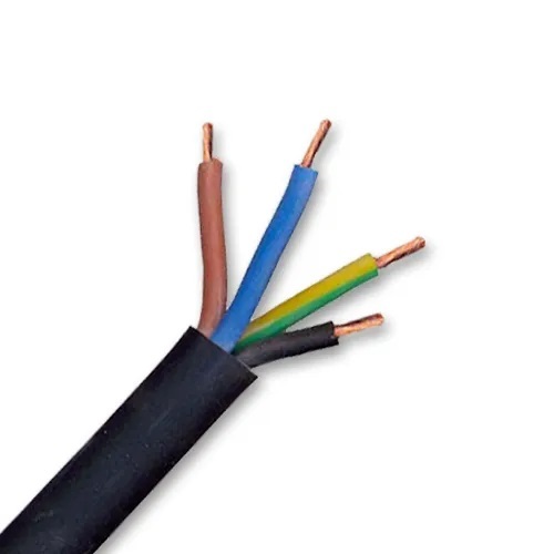2.5sqmm 4 Core Pvc Shielded Cables - Copper Conductor, 100 Meter Length | Operating Voltage 1000v, Test Voltage 2500v, 1-year Warranty