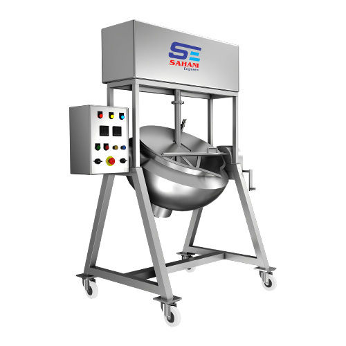 Starch Paste Kettle - Stainless Steel Build | Semi-Automatic Control with Warranty