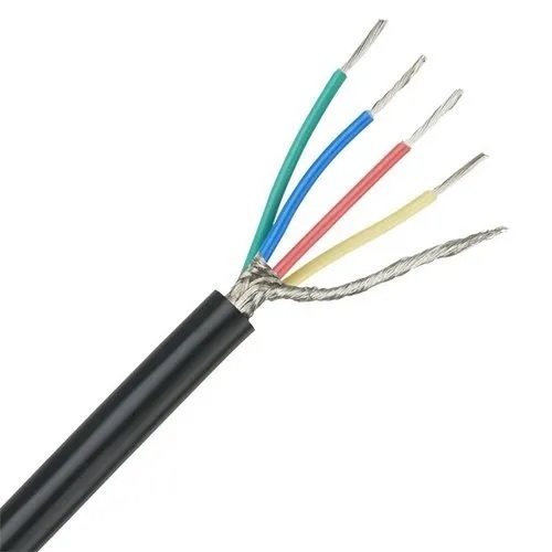 4sqmm 4 Core PVC Shielded Power Cable - PVC Material, 1000V Rated Voltage, 100m Length, Insulation Material: PVC | Shielded for Safety, 4 SQMM Size, Flawless Functioning, 4 CORE Design