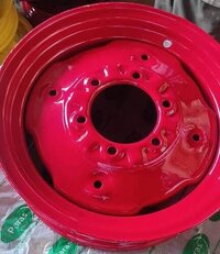 Red Mahindra Tractor Front Wheel