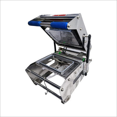 Rectangle Tray Sealing Machine - Silver Finish, New Condition | Versatile Sealing Solution for Efficient Packaging and Production