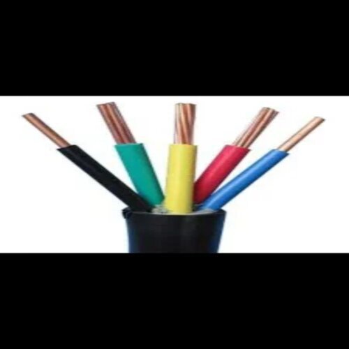 PVC Multi Core Flexible Cables - Copper 2.5 sqmm, 4 Core, Black | 100 Meter Length, Electromagnetic Shielding, Industrial Usage