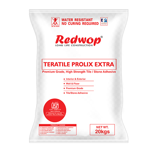 Teratile Prolix Extra High Polymer Modified Tile Adhesive Application: Industrial