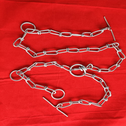 Cow Chain T-Hook - Zink Polished Alloy Steel and Plastic 7.5kg to 18kg Load Capacity 6 Month Warranty