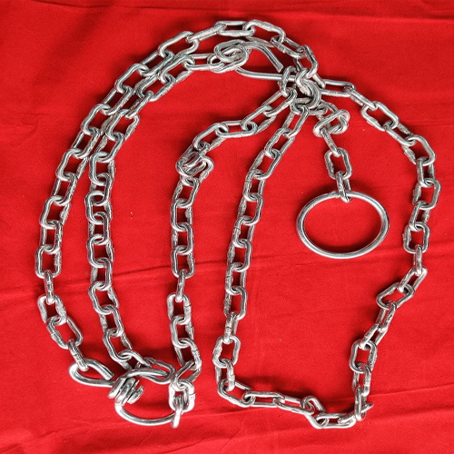 Cow Chain Welded - Steel, 1.5 to 3.0 kg with Zink Polish Finish | 6-Month Warranty, Durable and Reliable for Livestock Management