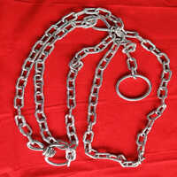 Cow Chain Welded - Steel, 1.5 To 3.0 Kg With Zink Polish Finish | 6-month Warranty, Durable And Reliable For Livestock Management