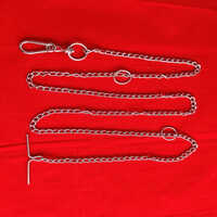 Dog Chain Twisted With Snap Hook - Mild Steel, 4 To 14 Gauge, Silver Color | Corrosion Resistant, Polished Finish, 6-month Warranty