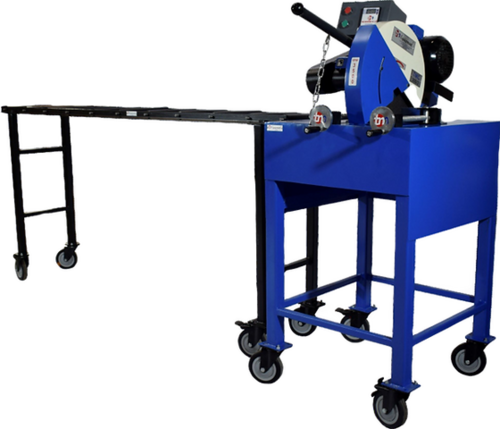 Blue Motorized Chop Saw Machine