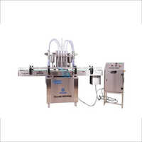 Four Head Liquid Filling Machine - Stainless Steel, 900x1800x1500 Mm, Silver | High Performance, Automatic Operation, 40 Bottles/minute, Eco Friendly, Frequency Speed Control, 1-year Warranty
