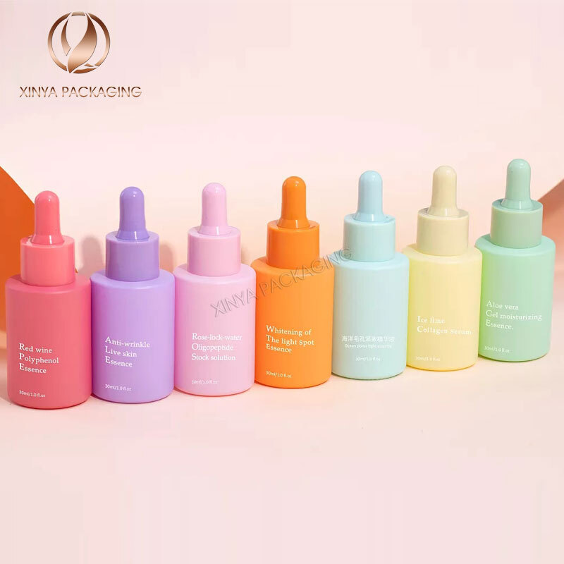 15-20-30-40-50-60-80ml clear colored Glass Dropper Bottle serum eseential oil glass bottle skincare makeup beauty personal care