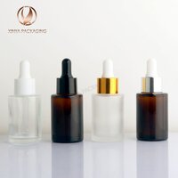15-20-30-40-50-60-80ml clear colored Glass Dropper Bottle serum eseential oil glass bottle skincare makeup beauty personal care