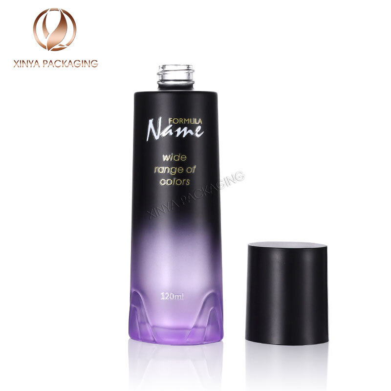 Customised Glass Bottle Set  30g-50g-40ml-100ml-120ml clear skincare cream jar foundation lotion toner sunscreen cosmetic packaging