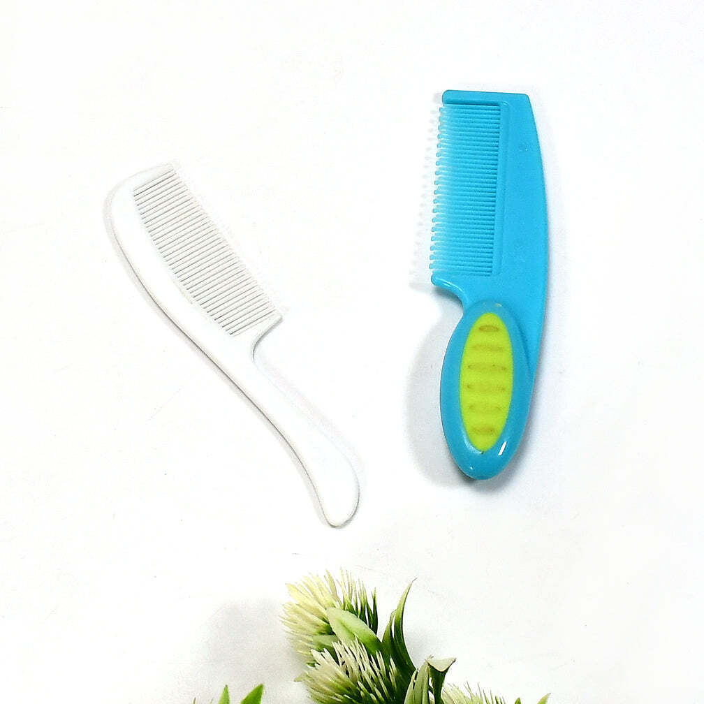 1pc Plastic Rounded Lobes Soft Bristle Baby Soft Hair Brush (Multi-Design) (6492)