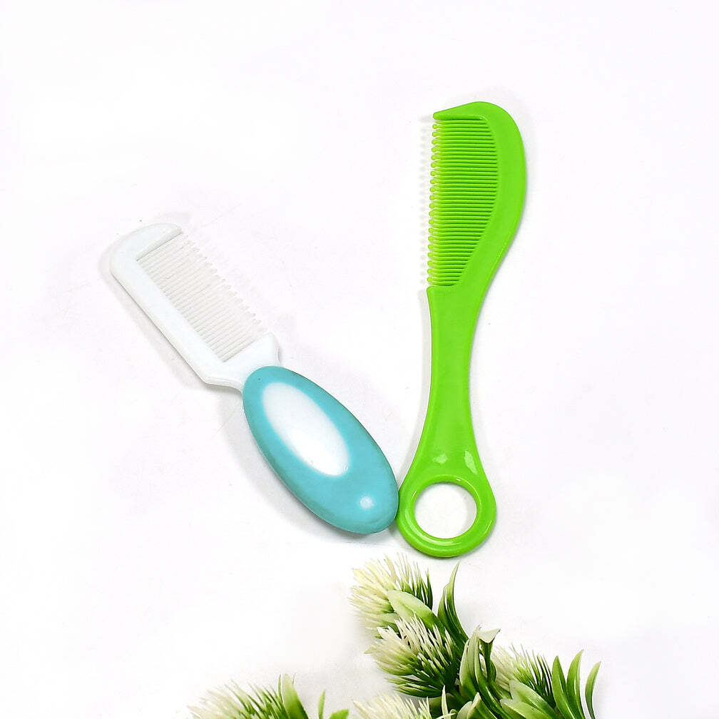 1pc Plastic Rounded Lobes Soft Bristle Baby Soft Hair Brush (Multi-Design) (6492)