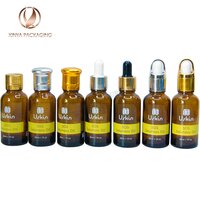 5-10-15-20-30-50-100ml blue essential oil bottle dropper glass serum skincare cosmetic packaging personal care