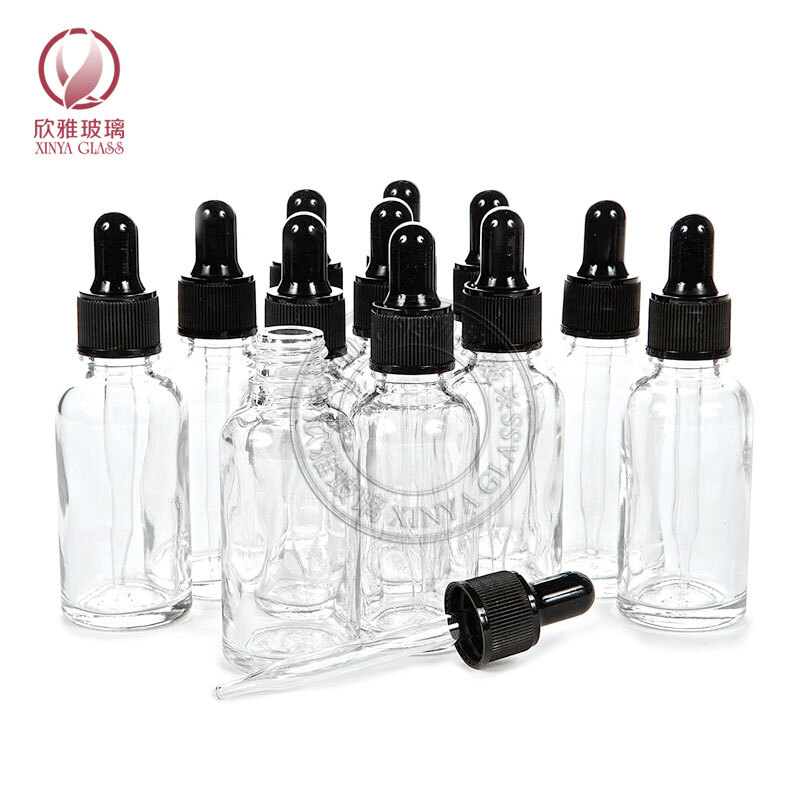 5-10-15-20-30-50-100ml blue essential oil bottle dropper glass serum skincare cosmetic packaging personal care