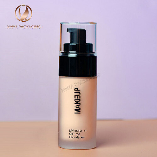 20ml 30ml 40ml Glass Pump Bottle foundation concealer sunscreen lotion primer skincare makeup cosmetic packaging