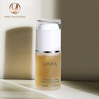 20ml 30ml 40ml clear pump glass bottle foundation serum makeup skincare personal care comsetic packaging