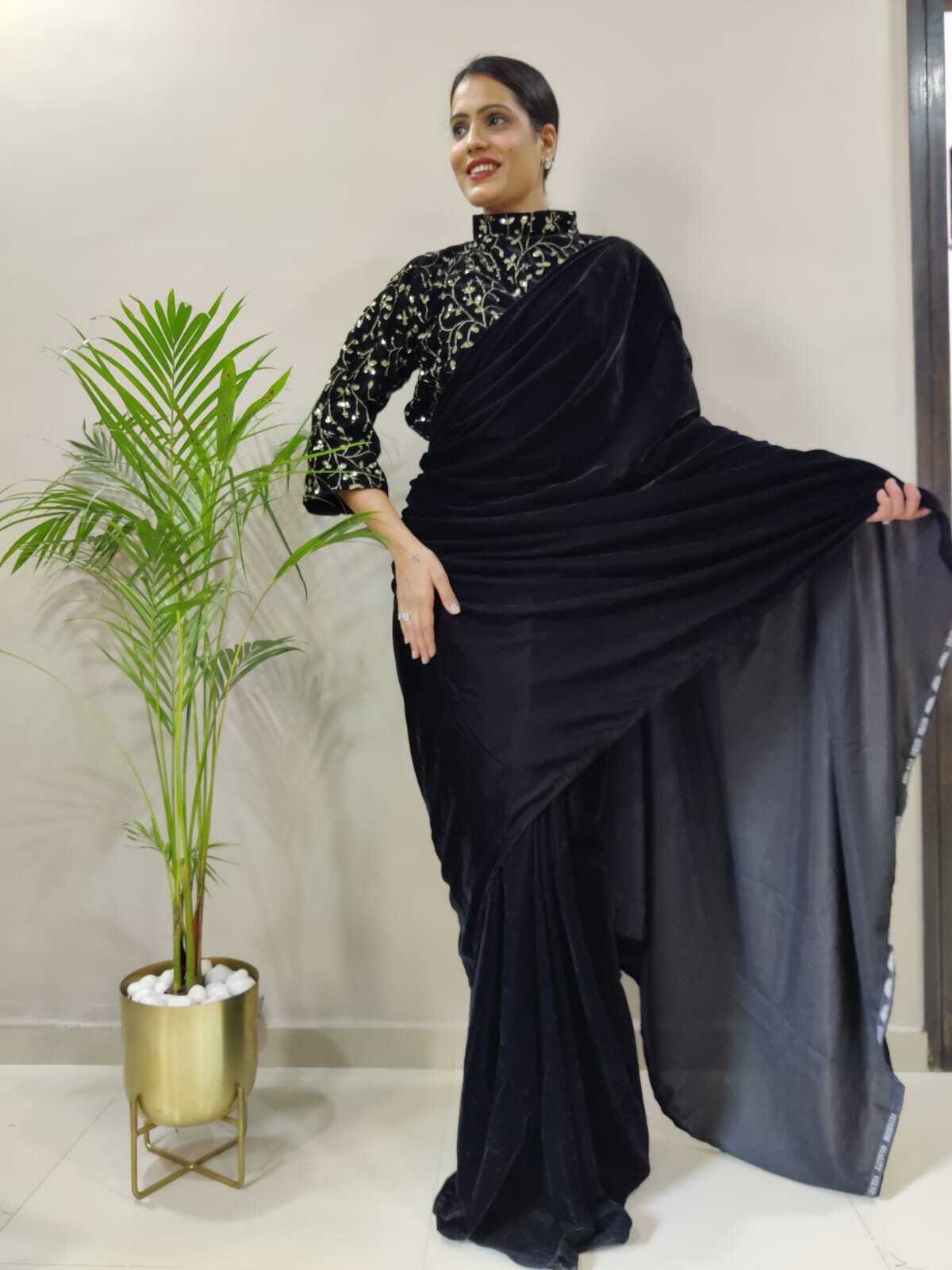 FANCY VELVET SAREE