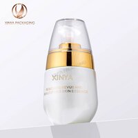 30ml 50ml foundation push pump glass bottle lotion eye cream skincare personal care makeup cosmetic packaging