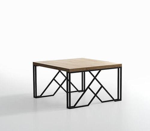 metal with wooden top coffee table for cafe restaurnts by priya desgins