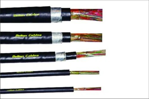 Delton 20 Pair Jelly Filled Unarmoured Cable - Copper, 4 Core Size, 1000 V Nominal Voltage, Solid Conductor Stranding | Weather Resistant, Fire Resistant, Low Maintenance