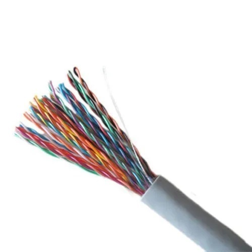 50 Pair Jelly Filled Switch Board Cable - PVC Insulation, 0.5mm Diameter, 500m Length | Moisture-Resistant, Suitable for Underground Use