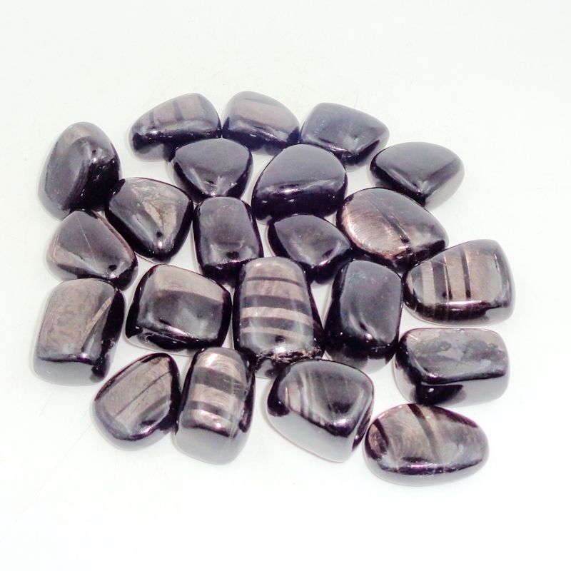 Natural Gemstone Polished Tumbled Stone Hypersthene Crystals Tumbles