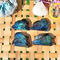 Natural Gemstone Labradorite Carved Clouds Crystal Cloud