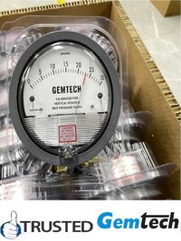 GEMTECH Instruments Differential Pressure Gauge Range 0-10 MM