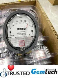 GEMTECH Instruments Differential Pressure Gauge Range 0-10 MM