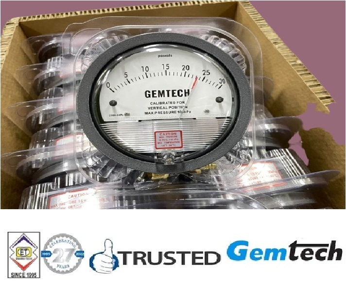 GEMTECH Instruments Differential Pressure Gauge