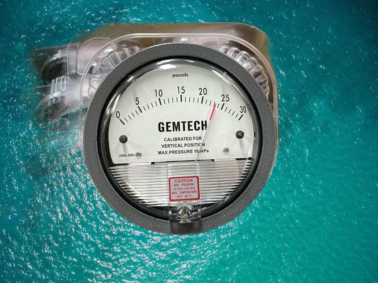 GEMTECH Instruments Differential Pressure Gauge Range 0-50 MM