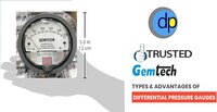 GEMTECH Differential Pressure Gauge Range 0-50 MM
