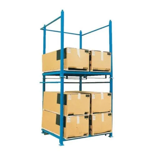 Blue 7 Feet Stacking Rack