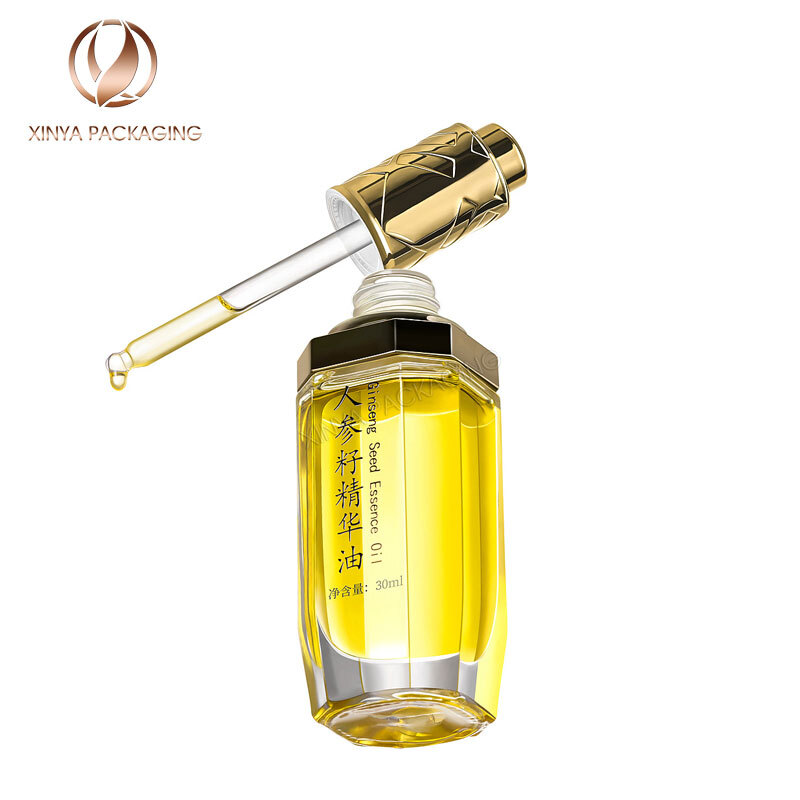 30ml clear Dropper Bottles serum essential oil glass foundation skincare cosmetic packaging