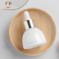 Clear Glass Dropper Bottles - 15ml, 20ml, 30ml | White/black/gold/silver Caps, Matte Surface, Screen Printing Available