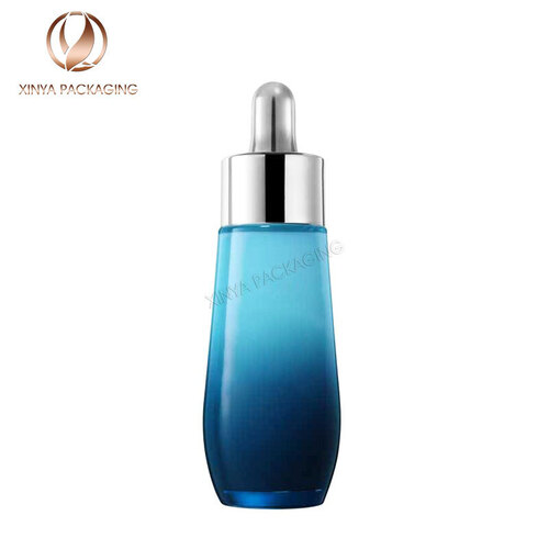30ml clear glass Dropper Bottles serum essential oil foundation makeup skincare cosmetic packaging