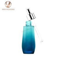 30ml clear glass Dropper Bottles serum essential oil foundation makeup skincare cosmetic packaging