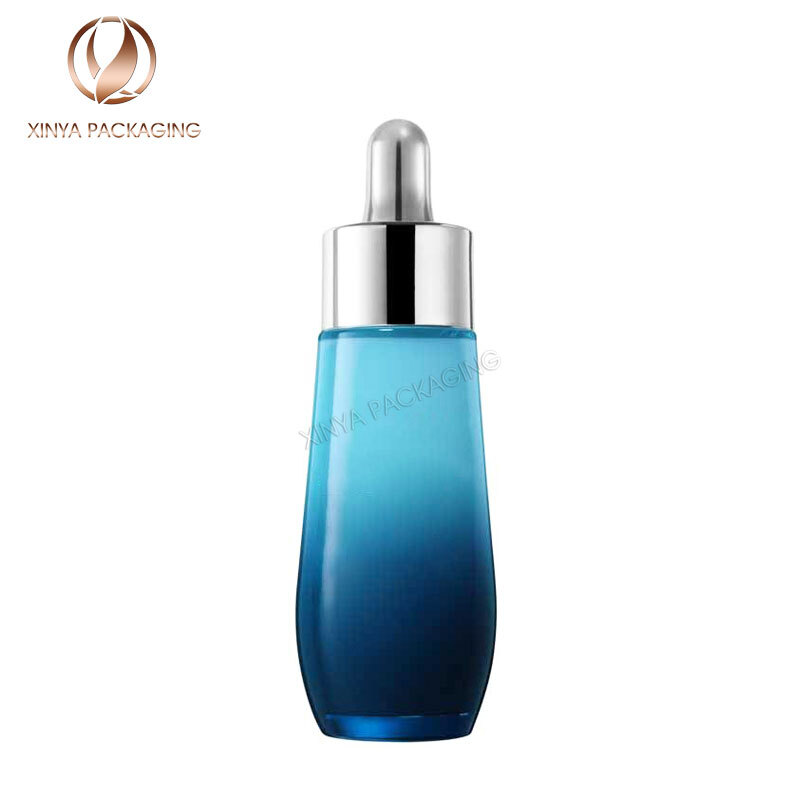 30ml clear glass Dropper Bottles serum essential oil foundation makeup skincare cosmetic packaging
