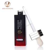 30ml square clear matte glass Dropper Bottle serum essential oil foundation skincare makeup cosmetic packaging