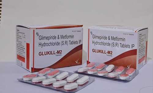 GLIMEPRIDE 2 MG METFORMIN 500 MG SR BILAYERED TAB