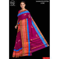 Amaravathi Cotton Work Embroidery Sarees